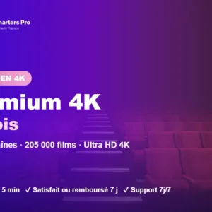 Abonnement IPTV Smarters Pro Premium 4K 6 mois : sport, films et séries en Ultra HD 4K sur Smart TV