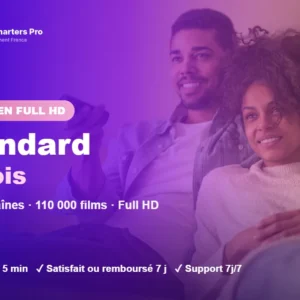 Abonnement IPTV Smarters Pro Standard 6 mois : sport, films et séries en Full HD sur Smart TV